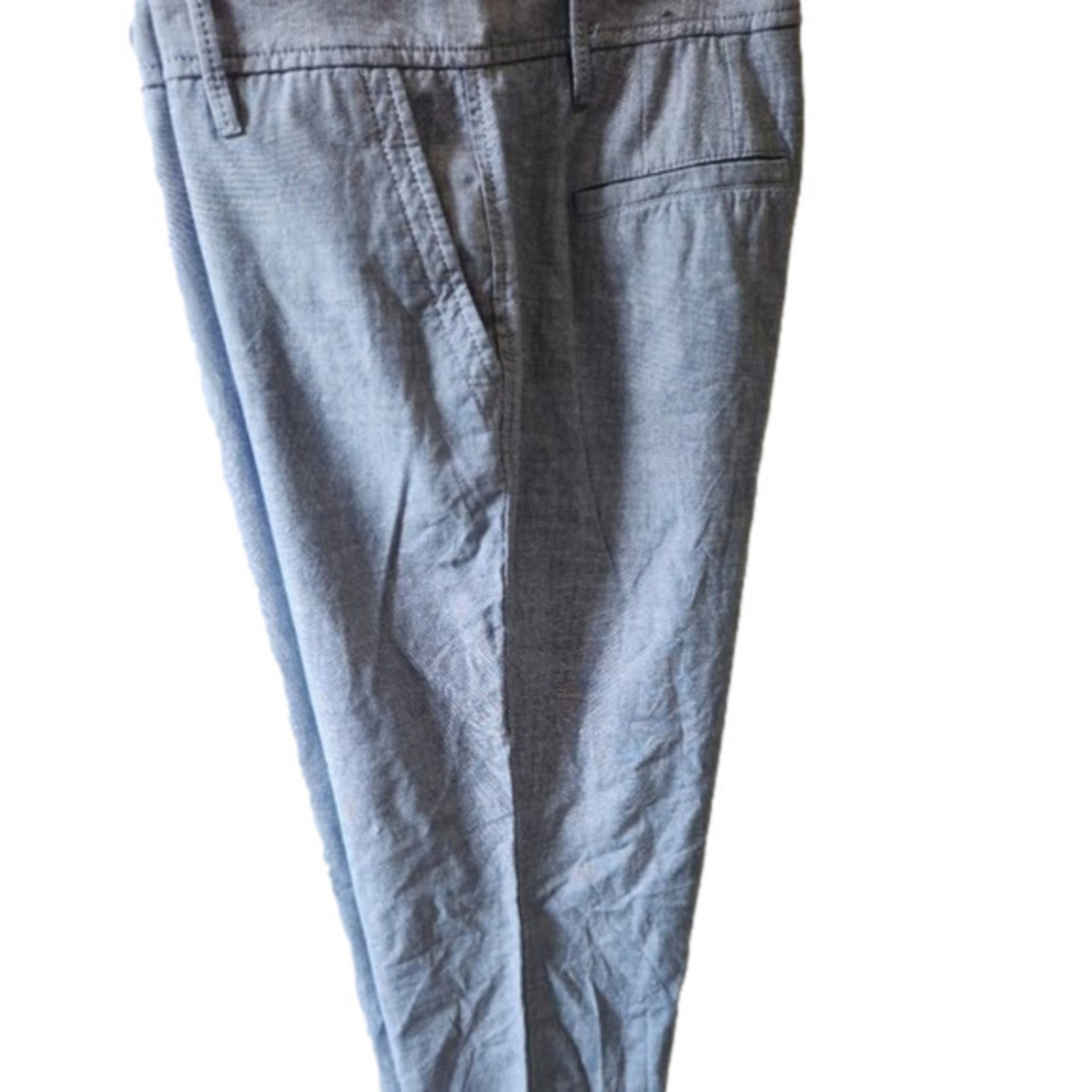 367. Talbots Light Blue Chambray Relaxed Chinos |8